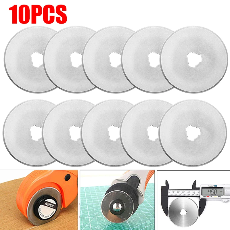Leatherwork Accessories - 10pcs 로터리 커터 블레이드 원형 절단