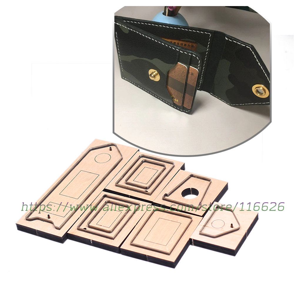 Leatherwork Accessories - DIY 가죽 공예 이중 접힌 카드