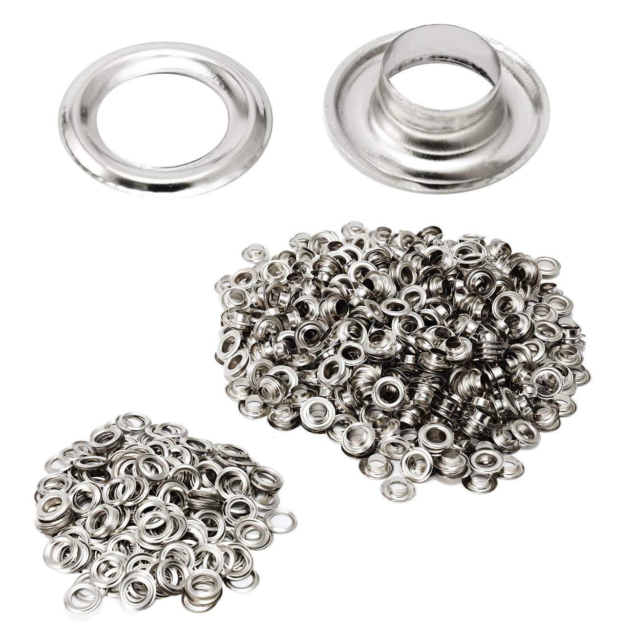Leatherwork Eyelets - 1000pcs 그로멧 키트 금속 Eyelets 8mm/10mm/12mm/14mm/17mm