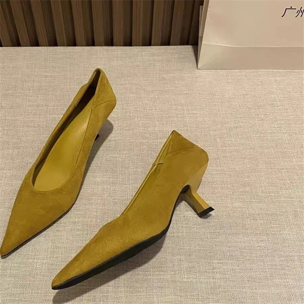 2025년 신상 여성용 오피스 슈즈, 우아한 가죽 얕은 - Leatherwork In French 리뷰 및 가격