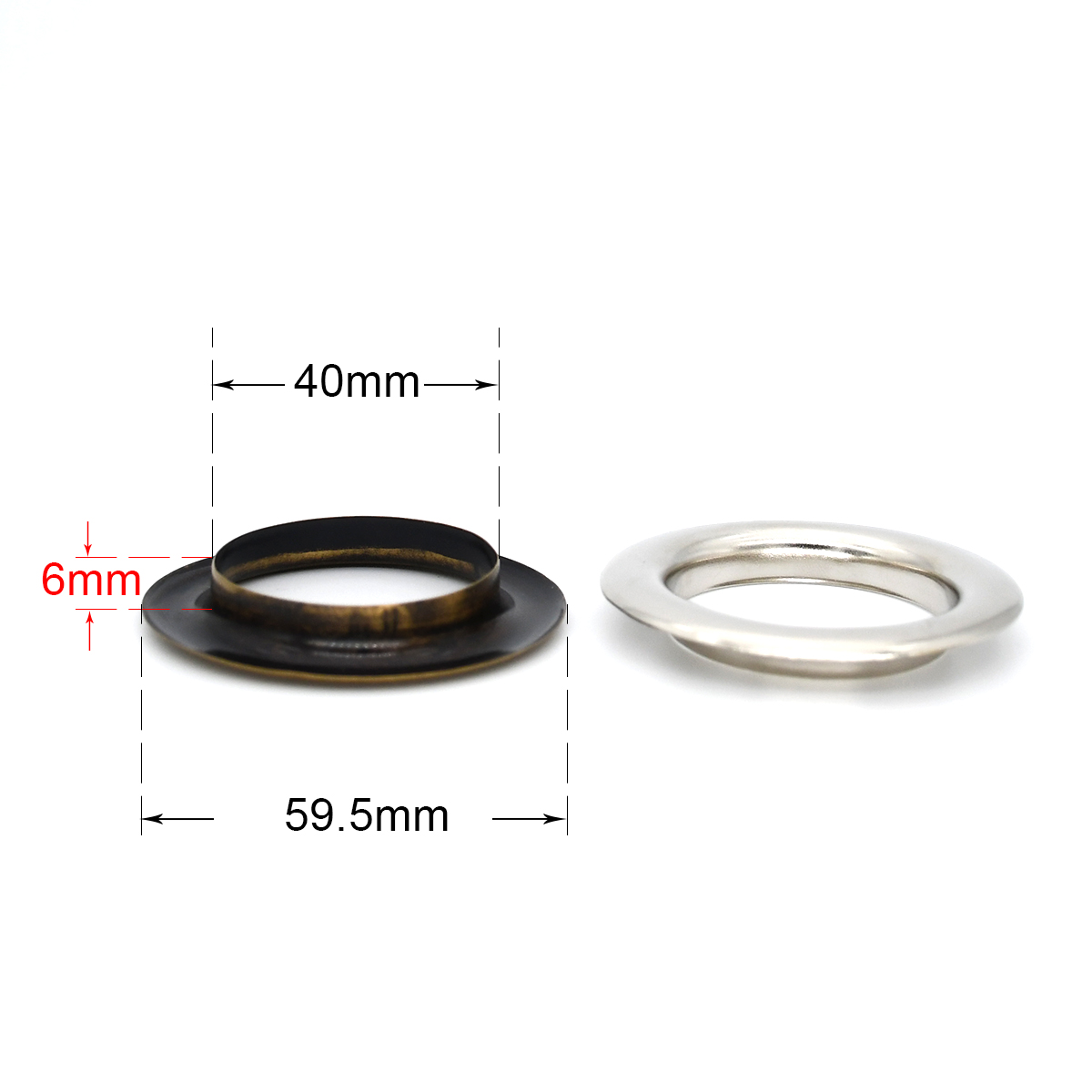 10 세트 40mm 황동 구멍 (와셔 포함) 가죽 공예 - Leatherwork Eyelets 리뷰 및 가격