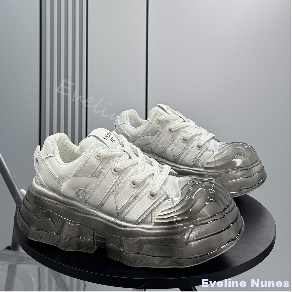 두꺼운 밑창 청키 스니커즈 남성용 2025 겨울 신상  - Unique Leather Work 리뷰 및 가격