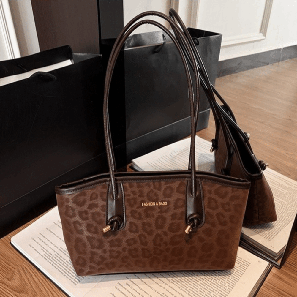 유니크 레트로 레오파드 프린트 언더암 백 대용량 모던  - Unique Leather Work 리뷰 및 가격