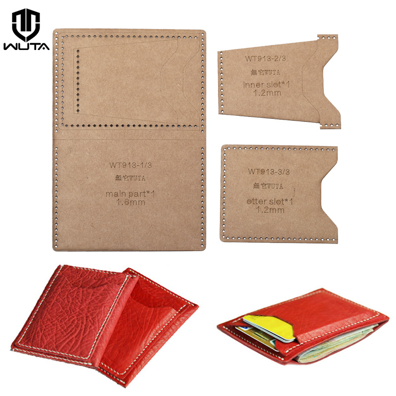 WUTA 913 미니 카드 케이스 크래프트 종이 템플릿 - Leatherwork Accessories 리뷰 및 가격