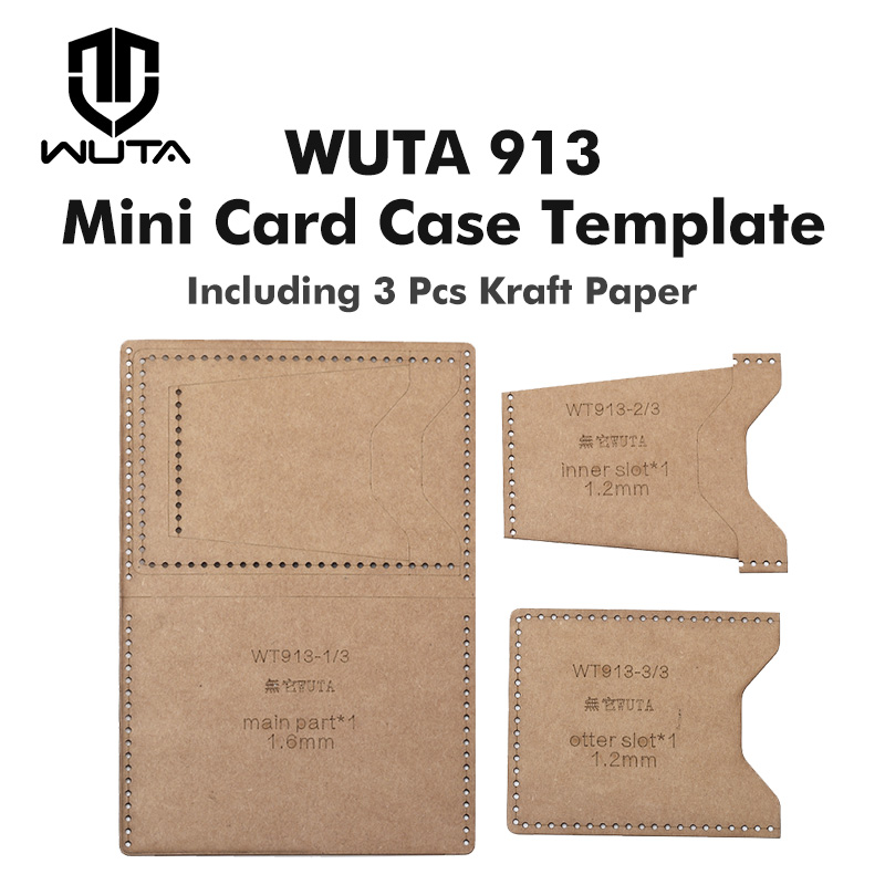 WUTA 913 미니 카드 케이스 크래프트 종이 템플릿 - Leatherwork Accessories 리뷰 및 가격