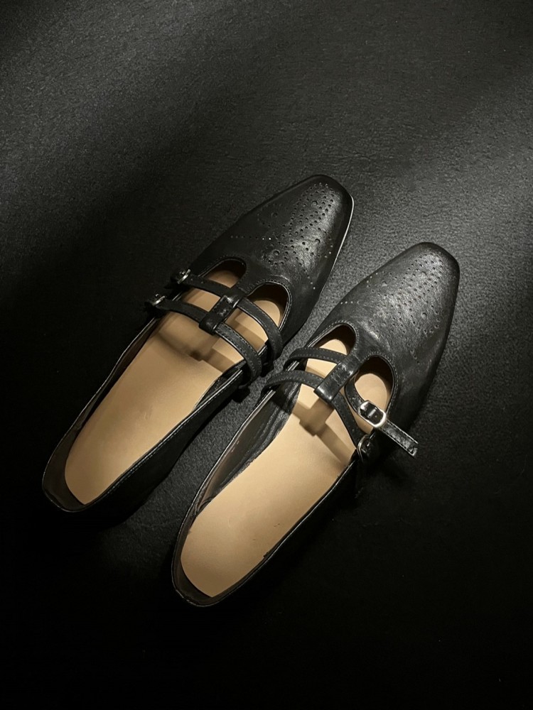 프렌치 스타일 우아한 여성 버클 스트랩 스퀘어 토 소가 - Leatherwork In French 리뷰 및 가격