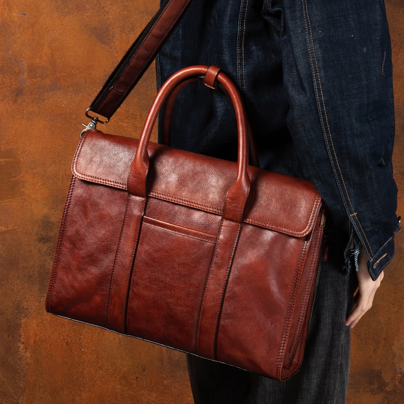 야채 무두질 가죽 핸드백 남성용 메신저 백 서류 가방  - Leather Work Bag 리뷰 및 가격