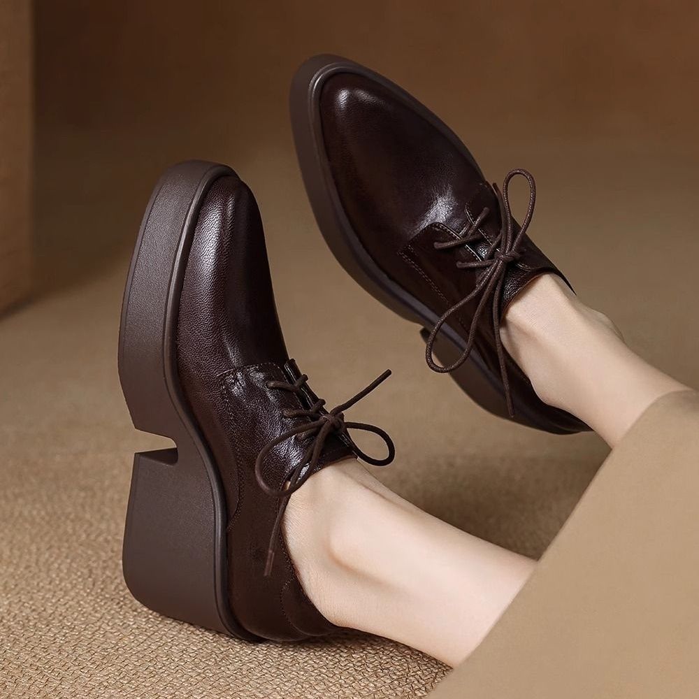 여성용 프랑스산 부드러운 가죽 플랫폼 로퍼, 포인티드  - Leatherwork In French 리뷰 및 가격