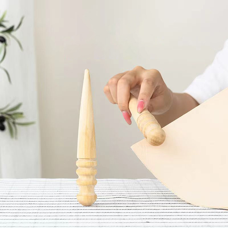 나무 가죽 도구, 원목 둥근 모양의 광택 마감된 가장자 - Used Leatherwork Tools 리뷰 및 가격