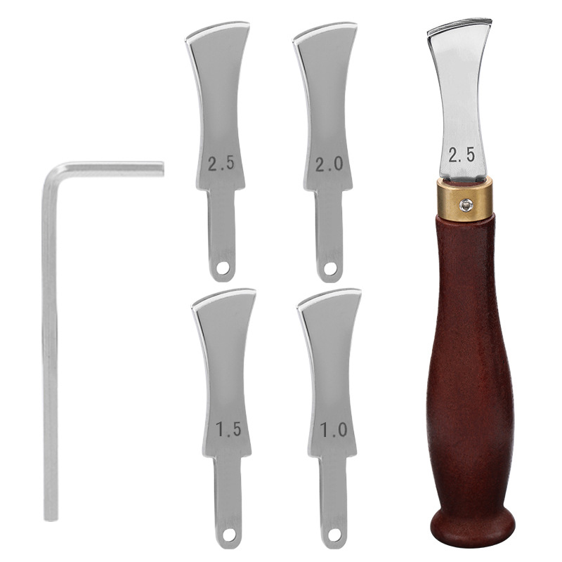 가죽 가장자리 주름잡기 도구 스테인리스 스틸 얕은 슬롯 - Leatherwork Accessories 리뷰 및 가격