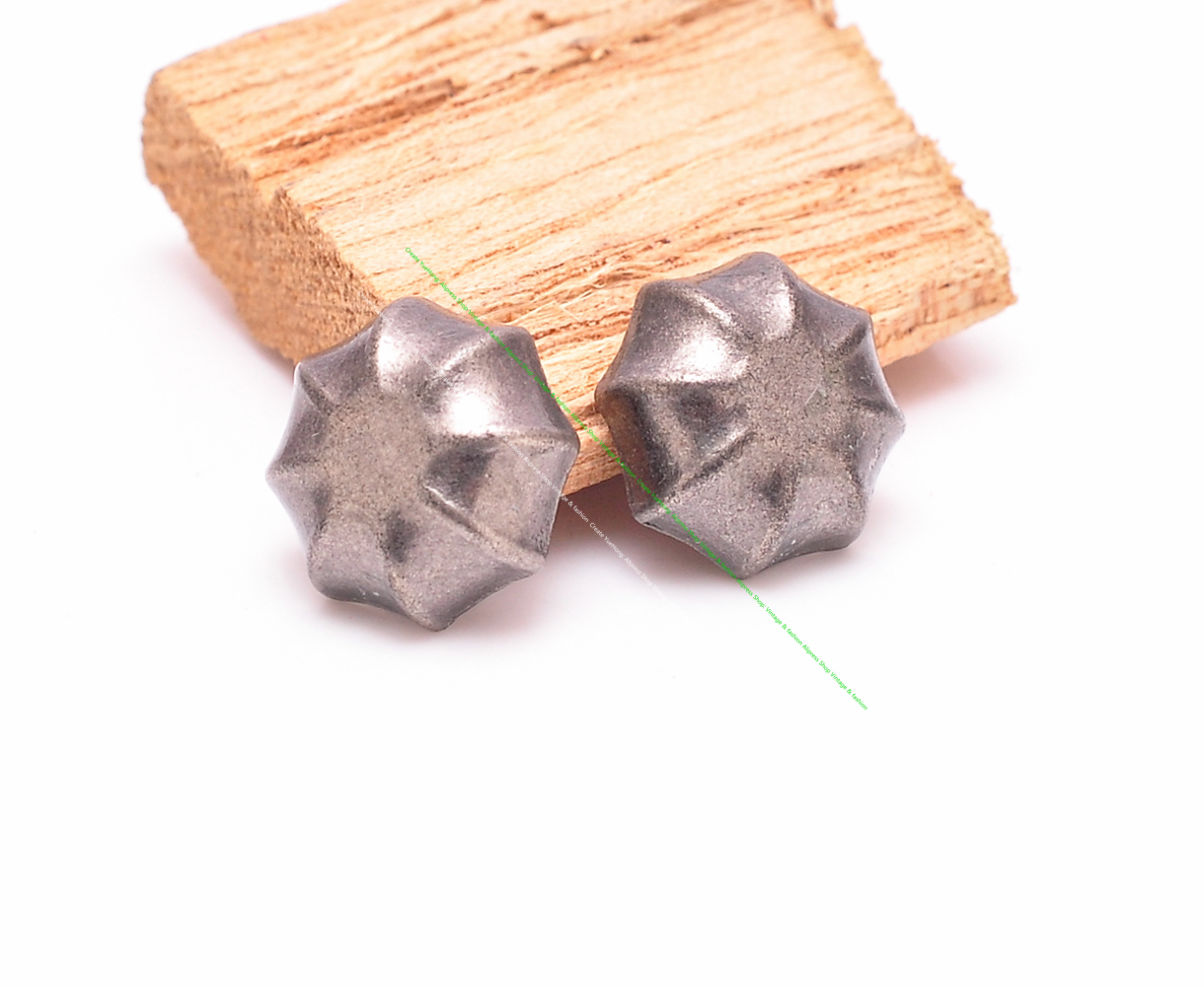 레트로 실버 로제트 플라워 가죽 공예, 리벳 스터드 스 - Leatherwork Jewelry 리뷰 및 가격