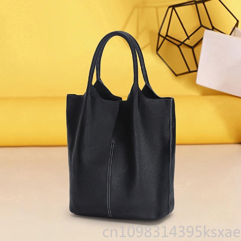 여성용 정품 가죽 숄더 토트백 대용량 버킷 스타일 트렌 - Unique Leather Work 리뷰 및 가격