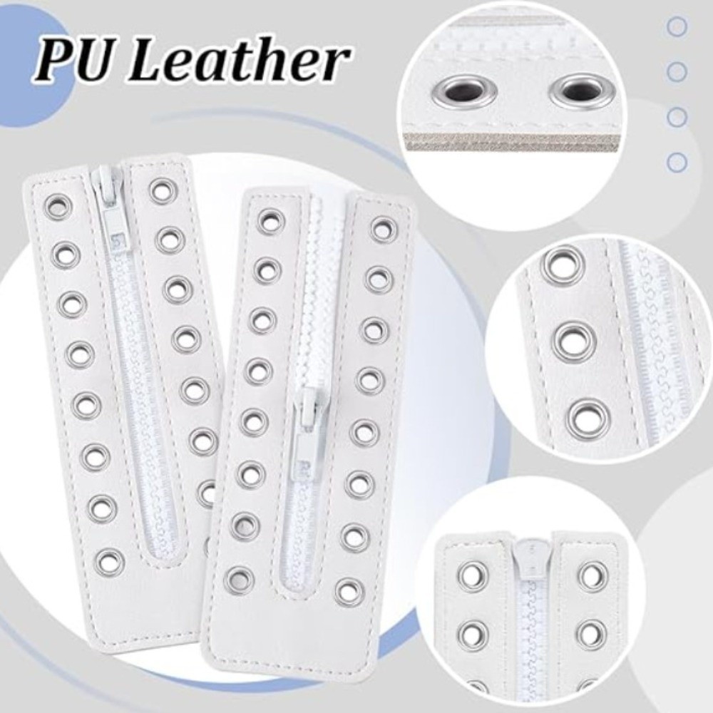 1쌍 6홀 가죽 레이스인 부츠 지퍼 인서트 조절 가능한 - Leatherwork Eyelets 리뷰 및 가격