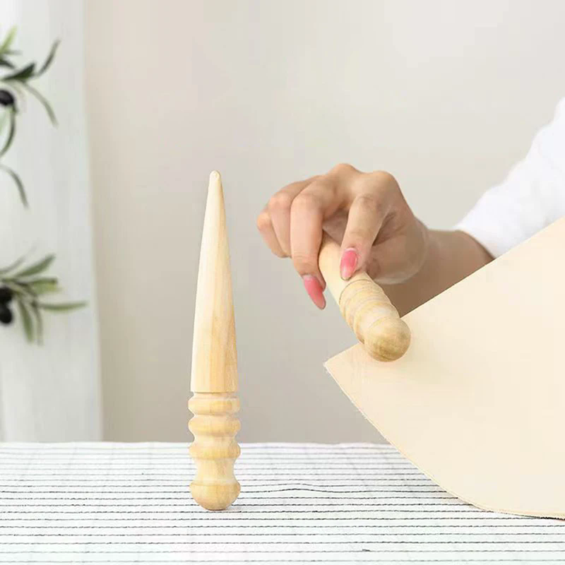 나무 가죽 도구, 원목 둥근 모양의 광택 마감된 가장자 - Used Leatherwork Tools 리뷰 및 가격