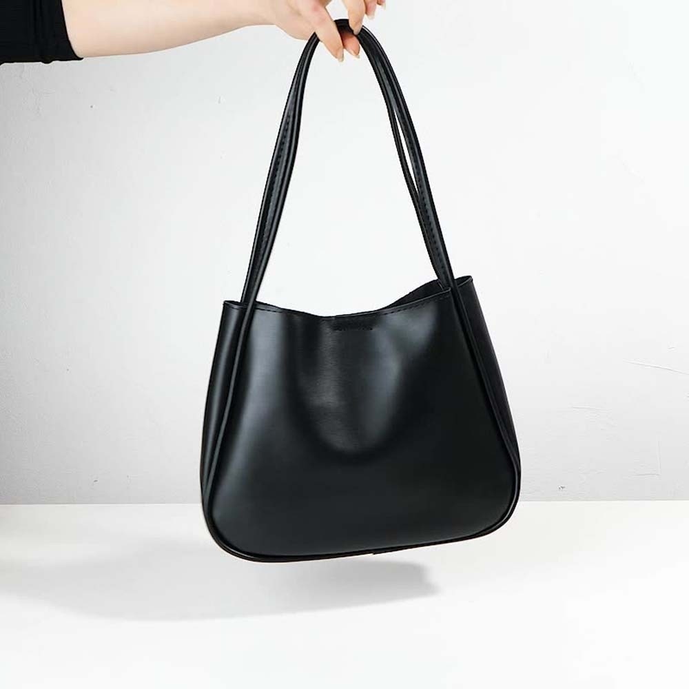 우아한 소프트 PU 토트백, 방수 자석 버튼, 솔리드  - Leatherwork In French 리뷰 및 가격