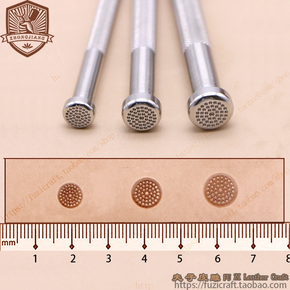 가죽 작업 스탬핑 도구 평면 그룹 도트 패턴 J099  - Leatherworking Group 리뷰 및 가격