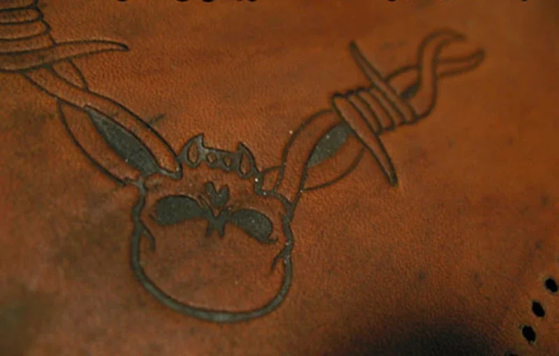 가죽 조각 도구가 포함된 가죽 공예용 가시와 해골 무늬 - Unique Leather Work 리뷰 및 가격