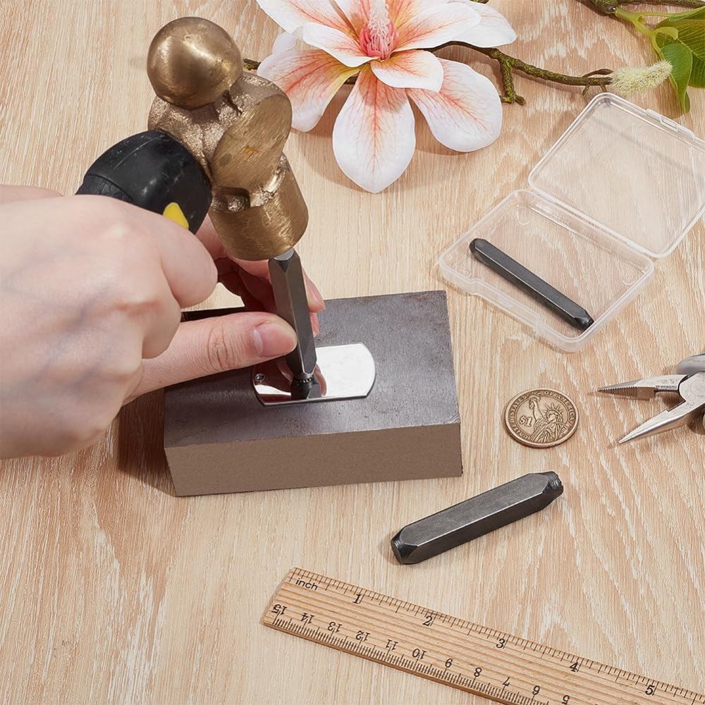 3개 금속 펀치 스탬프 하트 금속 디자인 스탬프 예술  - Leatherwork Jewelry 리뷰 및 가격