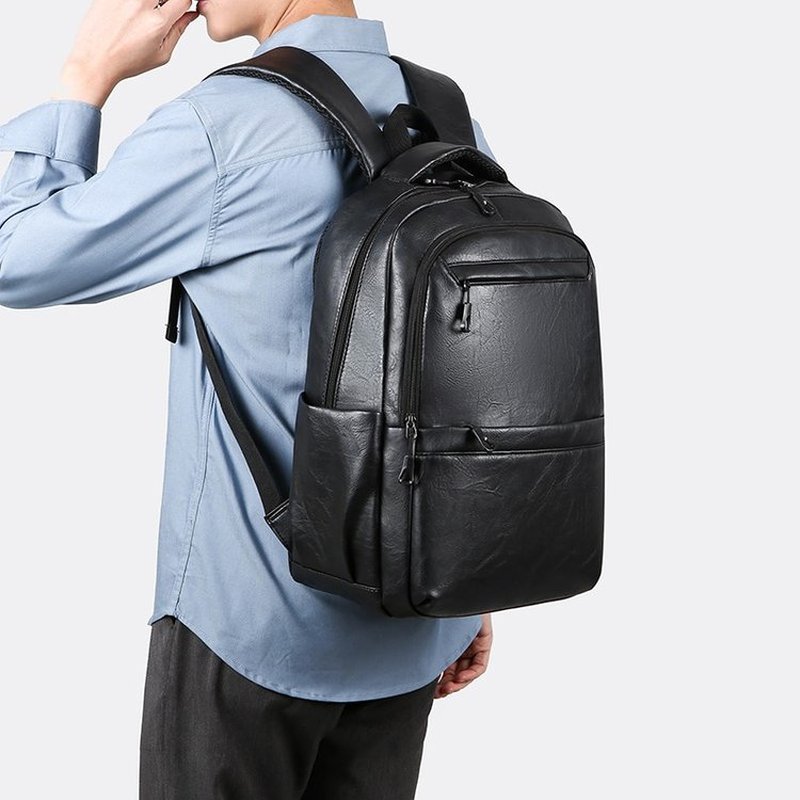 프리미엄 가죽 비즈니스 백팩 – 15.6인치 노트북 통 - Leather Work Bag 리뷰 및 가격